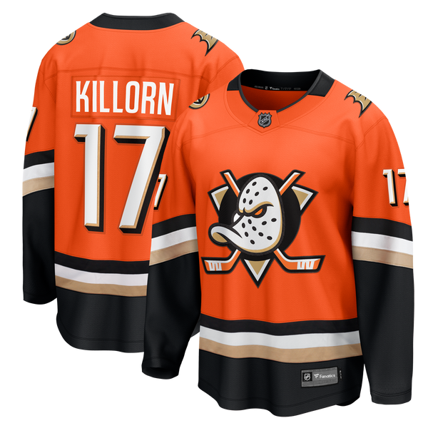 Anaheim Ducks Alex Killorn Orange Home Breakaway Jersey