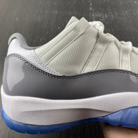 Low Top Sneakers, Blue White Gray Colorway, Lace Up Design, Casual Gift for Sneaker Fans