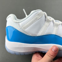 Low Top Sneakers, White University Blue Colorway, Lace Up Design, Casual Gift for Sneaker Fans