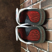 Slides, White Red Colorway, Slip On Design, Casual Gift for Shoe Lovers