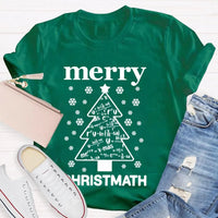 Humorous Math Christmas Shirt, Merry Christmath T-Shirt, Math Pun Holiday Graphic Tee, Mathematics Teacher Christmas Present, Student Xmas Top
