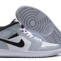 Sneakers, White Black Gray Colorway, Lace Up Design, Casual Gift for Sneaker Fans