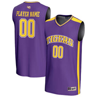 LSU Tigers NIL Pick-A-Player Lightweight Collegiate Basketball Fashion Jersey - Purple