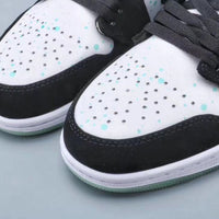 Sneakers, Black White Colorway, Glow in the Dark Detail, Lace Up Design, Casual Gift for Sneaker Fans
