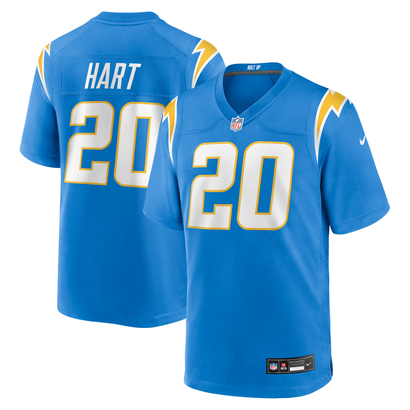Los Angeles Chargers Cam Hart Powder Blue Team Game Jersey