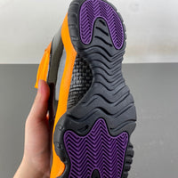 Low Top Sneakers, Black Orange Colorway, Patent Leather Footwear, Lace Up Design, Casual Gift for Sneaker Fans