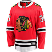 Chicago Blackhawks Spencer Knight Red Home Breakaway Jersey