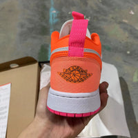 Low Top Sneakers, Orange Colorway, Lace Up Design, Casual Gift for Sneaker Fans