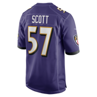 Baltimore Ravens Bart Scott Purple Game Retired Player Jersey