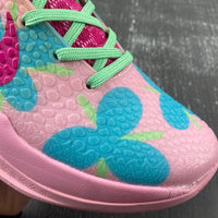 Low Top Sneakers, Blue Pink Colorway, Lace Up Design, Casual Gift for Sneaker Fans