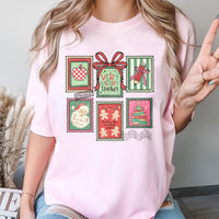 Vintage Stamp Holiday T-Shirt, Teacher Christmas Shirt, Adorable Educator Winter Tee, School Holiday Graphic Shirt, Teacher Appreciation Present