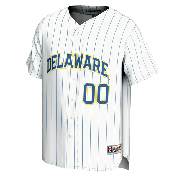 Delaware Fightin' Blue Hens NIL Pick-A-Player Baseball Lightweight Jersey - White