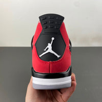 Mid Top Sneakers, Red Black Colorway, Lace Up Design, Casual Gift for Sneaker Fans