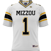 #1 Missouri Tigers Football Jersey - White