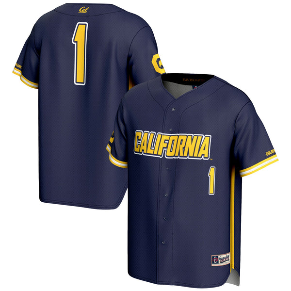 #1 Cal Bears Lightweight Baseball Jersey - Navy