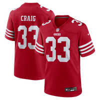 San Francisco 49ers Roger Craig Scarlet Team Retired Game Jersey