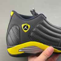Retro Low Top Sneakers, Black Yellow Colorway, Lace Up Design, Casual Gift for Sneaker Fans
