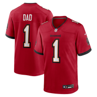 Tampa Bay Buccaneers Number 1 Dad Red Game Jersey