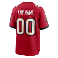 Red Tampa Bay Buccaneers Team Custom Game Jersey