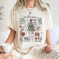 Retro Y2K Holiday T-Shirt, Tis the Season Christmas Shirt, Adorable Xmas Graphic Tee, Trendy Winter Holiday Shirt, Festive Present for Women