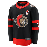 Ottawa Senators Brady Tkachuk Black Home Breakaway Jersey