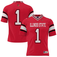 #1 Illinois State Redbirds Endzone Football Jersey - Red