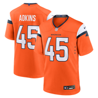 Denver Broncos Nate Adkins Orange Team Game Jersey