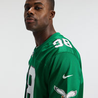 Philadelphia Eagles Jalen Carter Kelly Green Alternate Game Jersey