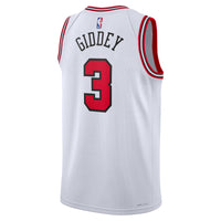 Chicago Bulls Association Edition Swingman Jersey - White - Josh Giddey