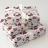 Poker Card Christmas Gift Wrap, Cool Santa Wrapping Paper, Sunglasses Santa Holiday Wrapping Paper, Casino Game Lover Xmas Wrapping Paper
