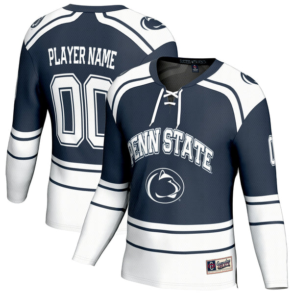 Penn State Nittany Lions NIL Pick-A-Player Ice Hockey Fashion Jersey - Navy
