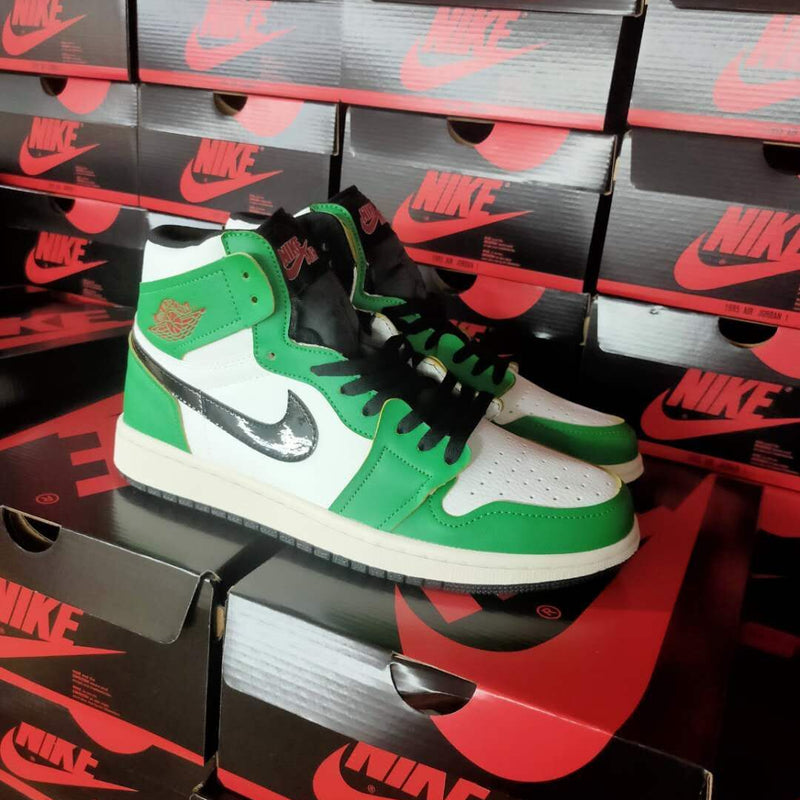 Sneakers, White Green Colorway, Lace Up Design, Casual Gift for Sneaker Fans