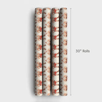 Muscular Bodybuilder Christmas Gift Wrap, Buff Santa Wrapping Paper, Humorous Gag Gift Wrapping Paper, White Elephant Paper Roll