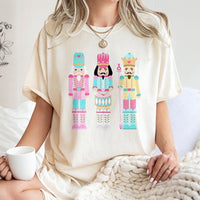 Pastel Nutcracker Ballet T-Shirt, Nutcracker Christmas Shirt, Adorable Holiday Graphic Tee, Festive Winter Dance T-Shirt, Christmas Season Present
