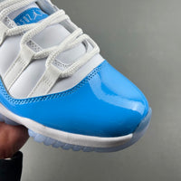 Low Top Sneakers, White University Blue Colorway, Lace Up Design, Casual Gift for Sneaker Fans