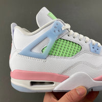Retro Low Top Sneakers, White Green Pink Colorway, Valentine Design, Lace Up Design, Casual Gift for Sneaker Fans