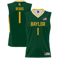 #1 Baylor Bears Lightweight Basketball Jersey - Green