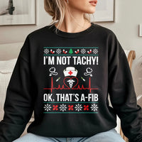 Humorous Medical Holiday Sweater, Nurse Christmas Sweatshirt, Ugly Christmas Nurse Sweatshirt, Nursing Student Crewneck, Doctor Xmas Sweatshirt