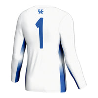 #1 Kentucky Wildcats Lightweight Volleyball Jersey - White