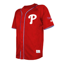 Philadelphia Phillies Red Team Color Full-Button Fashion Jersey