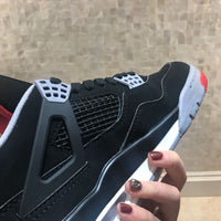Sneakers, Black Red Colorway, Lace Up Design, Casual Gift for Sneaker Fans