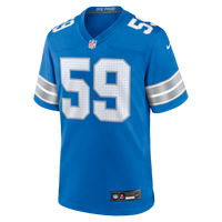Detroit Lions Giovanni Manu Blue Team Game Jersey