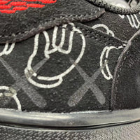 High Top Sneakers, Black Colorway, Leather Footwear, Reverse Hook Design, Lace Up Design, Casual Gift for Sneaker Fans
