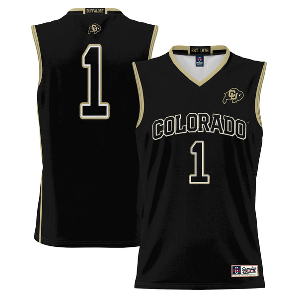 #1 Colorado Buffaloes Replica Lightweight Basketball Jersey - Black