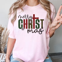 Religious Christmas Faith Shirt, Merry Christ-mas Cross T-Shirt, Christian Holiday Graphic Tee, Christian Christmas T-Shirt, Faith Present