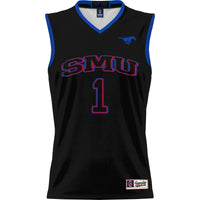 #1 SMU Mustangs Lightweight Basketball Jersey - Black