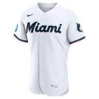 Miami Marlins White Home Sponsor Patch Authentic Jersey