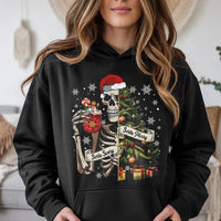 Skeleton Tree Sweater, Sorta Merry Sorta Scary Hoodie, Spooky Holiday Hoodie, Creepy Xmas Sweatshirt, Humorous Spooky Christmas Graphic Hoodie