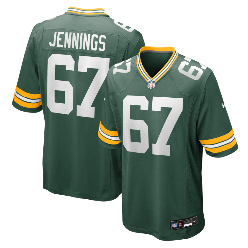 Green Bay Packers Donovan Jennings Green Team Game Jersey