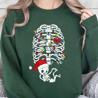 Maternity Holiday Sweatshirt, Skeleton Baby Christmas Sweatshirt, Adorable Pregnancy Xmas Sweatshirt, Expectant Mom Crewneck, New Mom Present